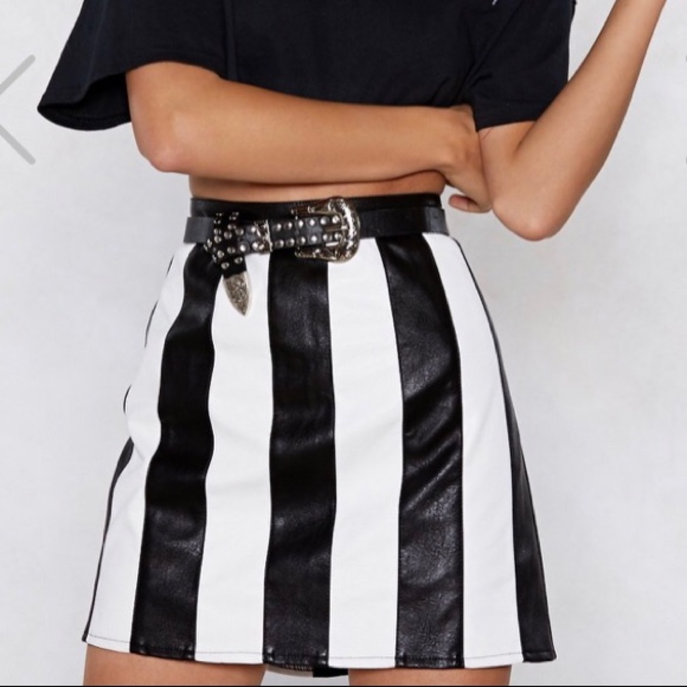 NWOT Nasty Gal Striped Skirt